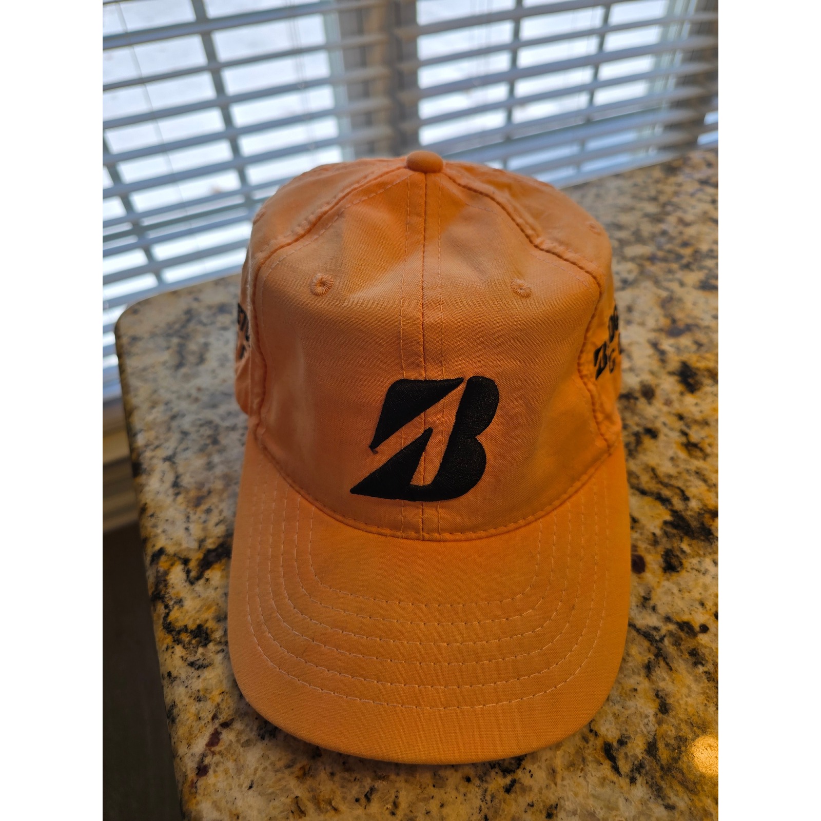 Bridgestone Golf Hat Orange B330 Adjustable Strapback Cotton Baseball Cap Mens